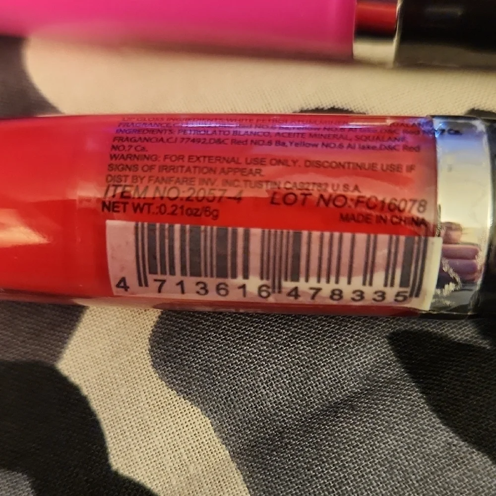 Amuse Society Lip Gloss Set Pink and Red Kiss Me XOXO